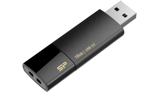 Silicon Power mälupulk 16GB Blaze B05 USB 3.0, must (avatud pakend)