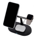Maxlife wireless charger 3in1 15W, black (MXWC-03) (opened package)