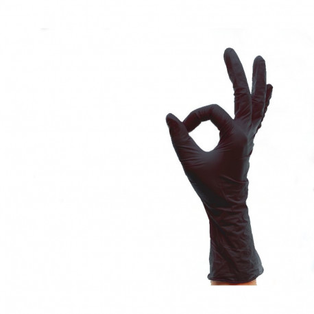 Nitriilkindad Safe Care puudrita XL 100tk (must)