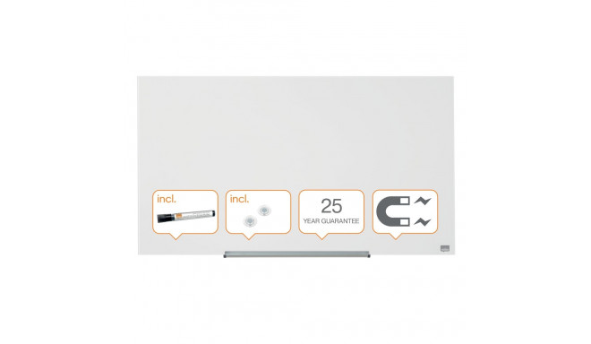 Klaastahvel magnetpinnaga NOBO DIAMOND 45 ', laiekraan, 99x56 cm, valge