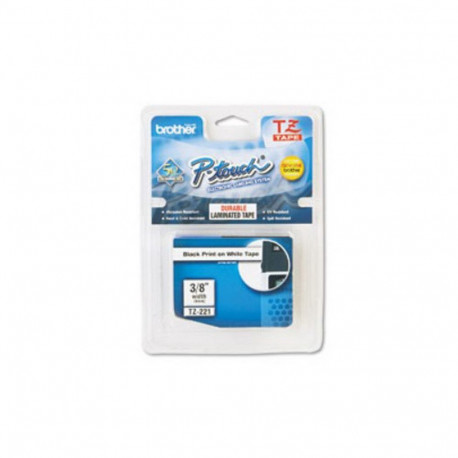 Markeerimislint Brother TZE-221, 9mm must/valgel