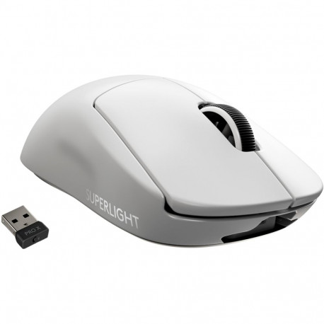 "Logitech PRO X SUPERLIGHT Wireless Gaming Mouse Mouse optical 5 buttons wireless 2.4 GHz USB LIGHTS