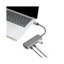 Ultra lim USB3.2 Gen2 hub,2xUSB-A,2xUSB-C,100