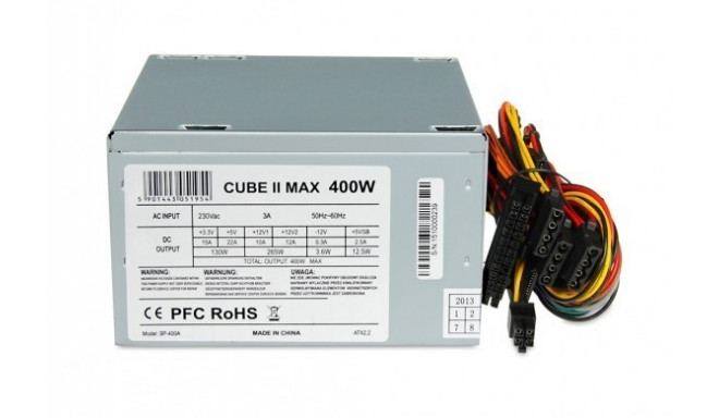 Power Supply 400 W CUBE II 12 CM FAN