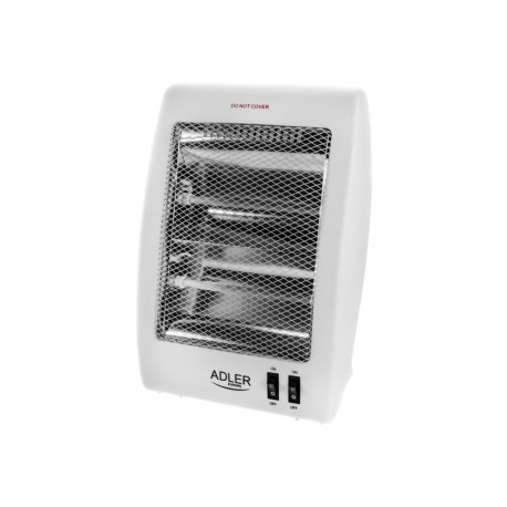 Adler | Heater | AD 7709 | Halogen Heater | 800 W | Number of power levels 2 | White