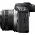 Canon EOS R100 + 18-45 + 55-210mm, must (avatud pakend)