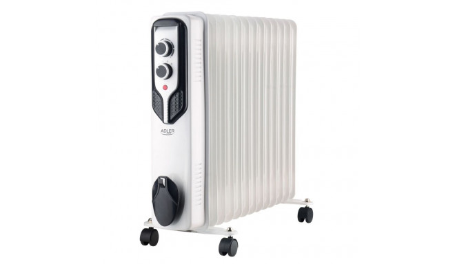 Adler Oil-Filled Radiator AD 7818 2500 W, Number of power levels 3, White