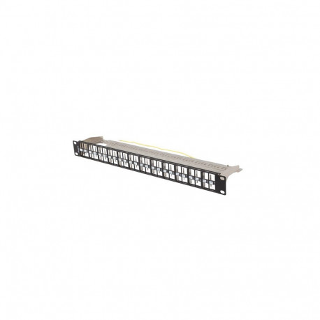 Lanberg tühi patch-paneel 48 pordiga 1U 19" FTP Keystone-moodulitele, must