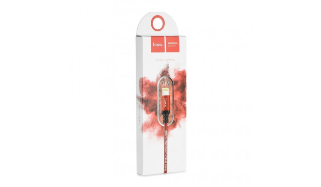 Cable USB A to Lightning Hoco 1 m 4 black red