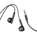 HOCO wire earphones Jack 3,5 mm with microphone M93 black