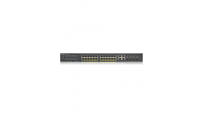 võrgulüliti GS1920-24HP V2 PoE+ 375W koguvõimsusega, must