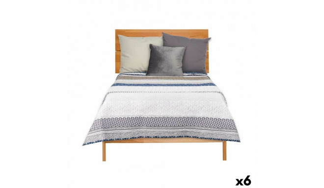 Pööratav Voodikate Gift Decor 3523 3523 Sinine Valge Hall 240 x 260 cm 260 x 0,3 x 240 cm Kuusnurkne