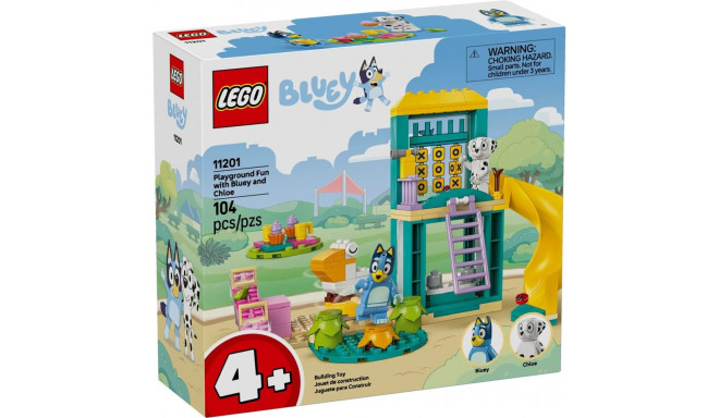 LEGO BLUEY 11201 mänguväljaku lõbu Bluey ja Chloe'ga