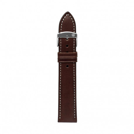 Leather strap brown 22 mm