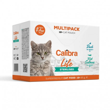 CALIBRA Cat Life Sterilised märg kassitoit 12x85g