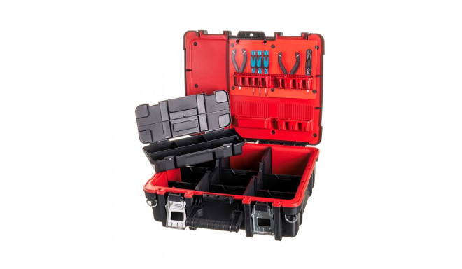 Keter 237003 kõvakestaga varustuse kohver must, punane