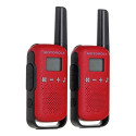 Motorola TALKABOUT T42 kahepoolne raadio 16 kanalit must, punane