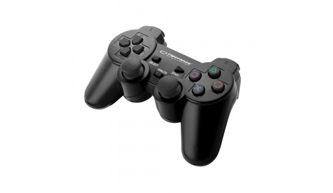 Esperanza EGG107K mängukontroller gamepad PC, Playstation 3 analoog/digitaal USB 2.0 must
