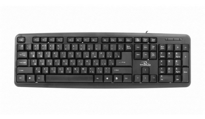 Esperanza TKR101 kontoriklahvistik USB QWERTY inglise, vene must