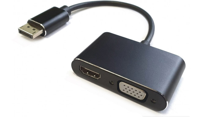 RoGer adapter DisplayPort - HDMI+VGA (opened package)