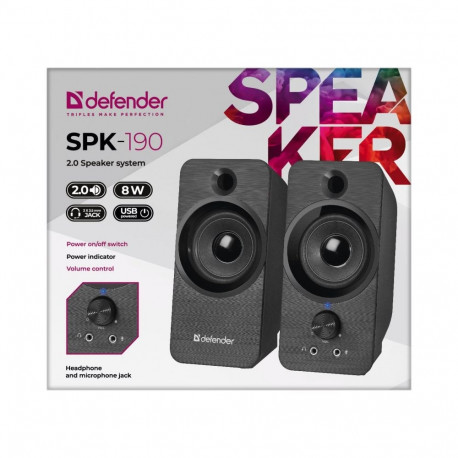 Computer Speakers - Defender Spk-190 8w USB Speakers