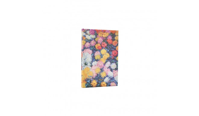 Raamatkalender 2026a Paperblanks Monet’s Chrysanthemums Mini nädal horisontaalne