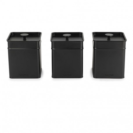 Salter BW124571EU7 Kuro 3-Piece Canister Set