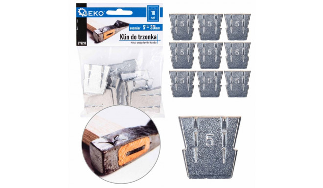 Ķīlis kātam, metāla, 5 mm, 10 gab., G72218, GEKO