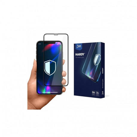 3MK Hardy iPhone XR/11 Chemically Hardened Glass Black