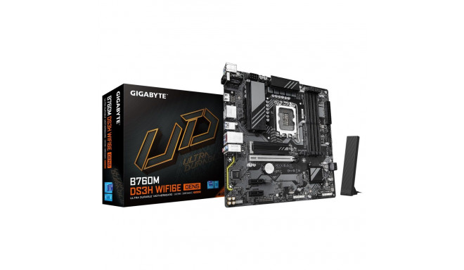 Mainboard|GIGABYTE|Intel B760 Express|LGA1700|Micro-ATX|Memory DDR5|Memory slots 4|B760MDS3HWF6EGEN5