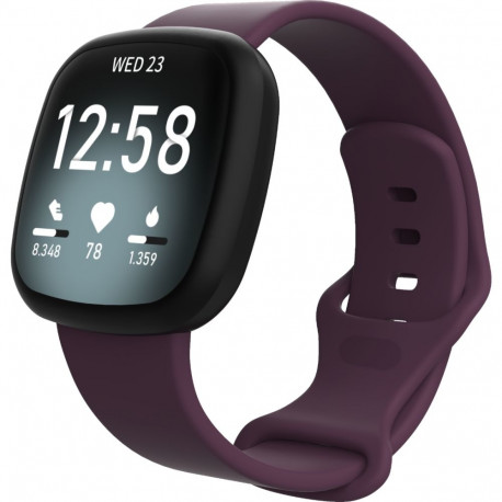 Kellarihm Trendybay Fitbit Versa 3, silikoon, lilla