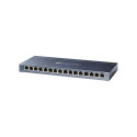 TP-LINK 16-portine gigabit lauakommutaator RJ45 pordid teraskorpus