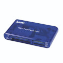 Hama USB 2.0 mälukaardilugeja 35 ühes, sinine 55348