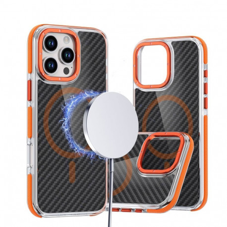 Case for Samsung A26 5G Fiber compatible with MagSafe orange