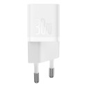 Baseus GaN5 30W USB-C Mini Wall Charger - White Baseus GaN5 30W USB-C Mini Wall Charger - White