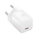 Baseus GaN5 30W USB-C Mini Wall Charger - White Baseus GaN5 30W USB-C Mini Wall Charger - White