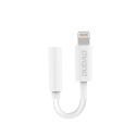 Dudao audio adapter headphone adapter from Lightning to 3.5 mm mini jack white (L16i white)