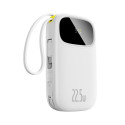 Baseus EnerFill FC31 20000mAh 22.5W Powerbank with Digital Display and 2 Built-in Cables (USB-C + Li