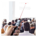 Baseus Orange Dot wireless laser pointer for presentations - gray (with battery)