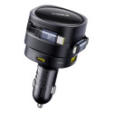 Baseus Enjoyment Max 90W Car Charger 2x USB-C + USB-C and Lightning Cable - Black