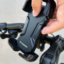 Wozinsky strong phone holder for bicycle, motorcycle, scooter handlebars, black (WBHBK6)