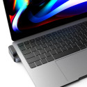 Hub Joyroom S-H121 USB-C stand - USB-A 3.0 / RJ45 / HDMI / USB-C / Thunderbolt for MacBook Pro - gra