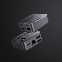 Hub Joyroom S-H121 USB-C stand - USB-A 3.0 / RJ45 / HDMI / USB-C / Thunderbolt for MacBook Pro - gra