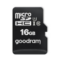 Goodram Microcard 16 GB micro SD HC UHS-I class 10 memory card, SD adapter (M1AA-0160R12)