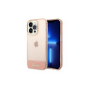 Guess Translucent iPhone 14 Pro Max 6.7" Case - Pink