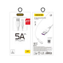 Dudao cable USB / USB Type C 5A cable 2m white (L2T 2m white)