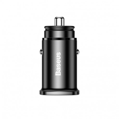 Baseus Square PPS smart car charger with USB Quick Charge 4.0 QC 4.0 and USB-C PD 3.0 SCP ports blac