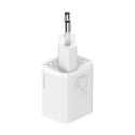 Baseus Si USB-C 25W 3A fast charger with USB-C / USB-C 1m cable - white