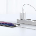 Baseus Si USB-C 25W 3A fast charger with USB-C / USB-C 1m cable - white