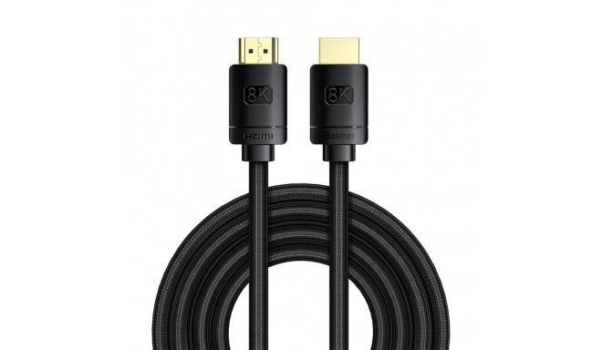 Baseus HDMI 2.1 Cable 8K 60 Hz 48 Gbps / 4K 120 Hz / 2K 144 Hz 3D eARC QMS Dynamic HDR VRR ALLM 3 m 